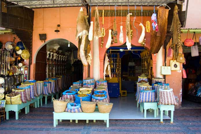 Souk Spices Shop in Marrakech