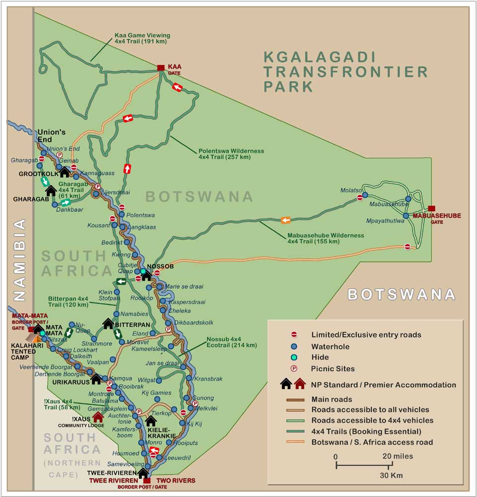 Map of Etosha National Park