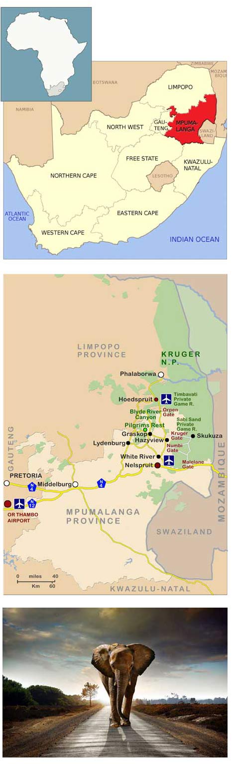 map of mpumalanga south africa