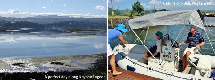 Casting off - Knysna Lagoon